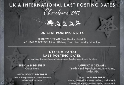 Last Posting Dates Christmas 2019