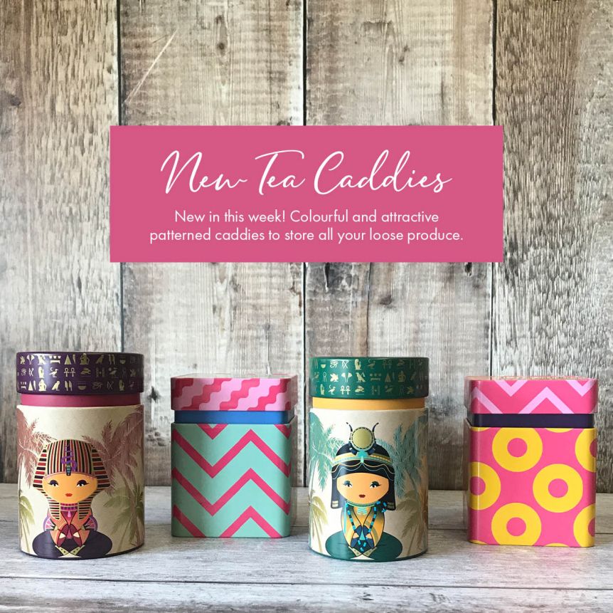 New Caddies and Relaxing Teas to Match