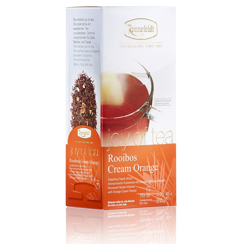 Ronnefeldt Joy of Tea Rooibos Cream Orange Tea bags Cup of Tea Ltd