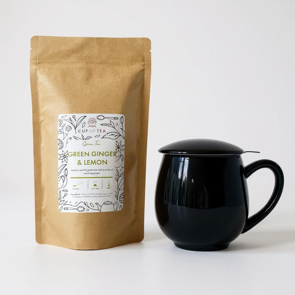 Flavoured Green Tea and Mug Gift Set Cup of Tea