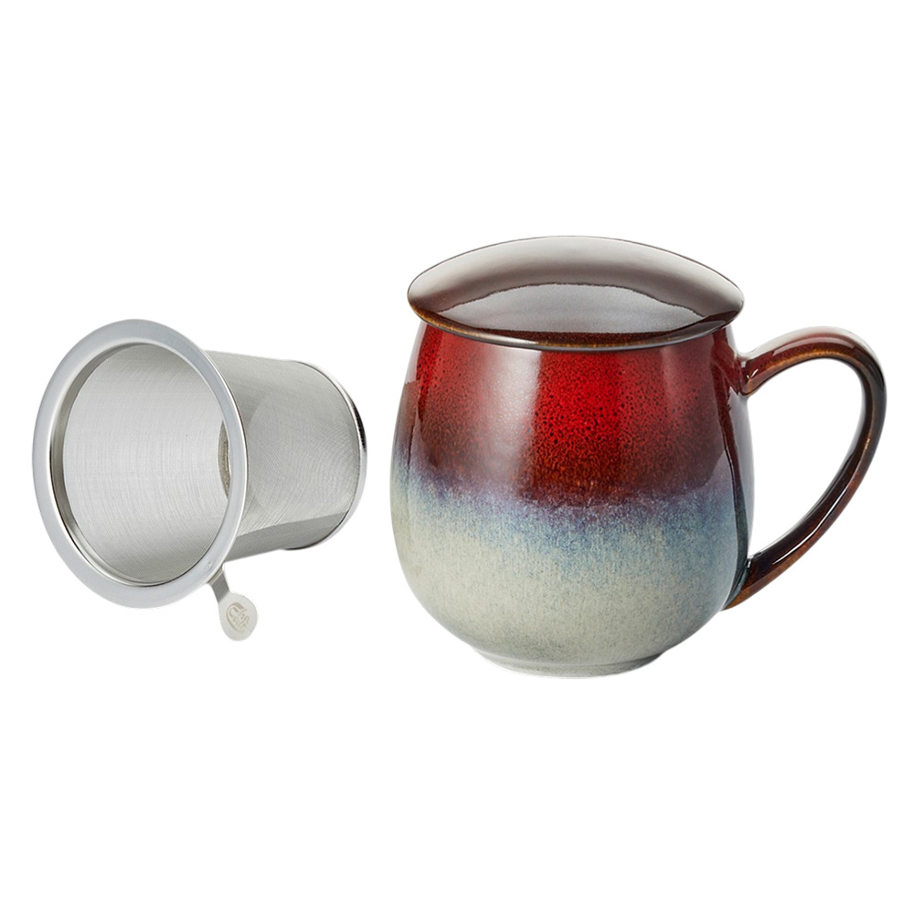 Zaara Tea Zaara Stoneware Herb Mug Light Red 0.35L - Cup of Tea
