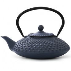 Xilin Cast Iron Teapot Set Blue-Black Teapot & Cups 1.25L