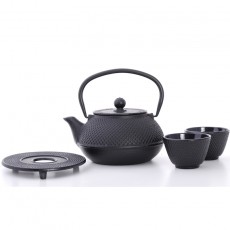 Jang Cast Iron Teapot Set Black Teapot & Cups 0.8L