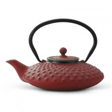 Xilin Cast Iron Teapot Set Red Teapot & Cups 0.8L