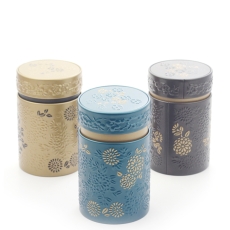 Yumiko Set of Three Tea Caddies 150g