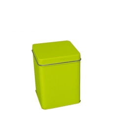 Square Tea Caddy Matt Green 125g