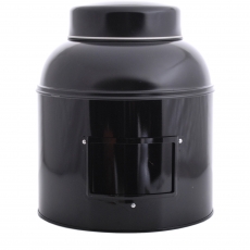 Globe Tea Caddy Slip on Lid Black 1.5kg