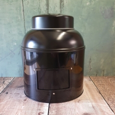 Globe Tea Caddy Slip on Lid Black 1.5kg