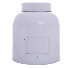 Globe Tea Caddy Slip on Lid White 1.5kg