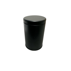 Tubular Tea Caddy Double Lid Black 75g