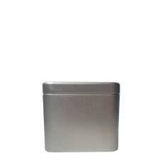 Square Silver Push Lid Tea Caddy 40g