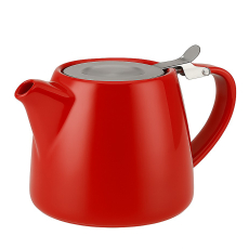 Liora Ceramic Teapot Glossy Red 0.5L 