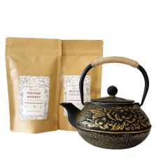 Kuro Hana Cast Iron Teapot & Black Tea Gift Set