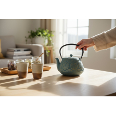 Osaka Cast Iron Teapot / & Cocoa & Espresso Gift Set