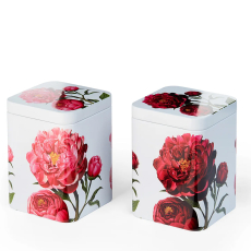 Peonia Tea Caddies Set of Two 100g Peonia Tea Caddies Set of Two 100g