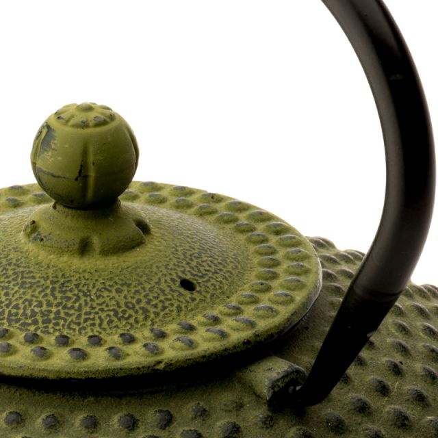Xilin Cast Iron Teapot Green 1.25L Japanese Teapot Cup of Tea