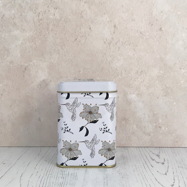 Senta white tea caddy Cup of Tea