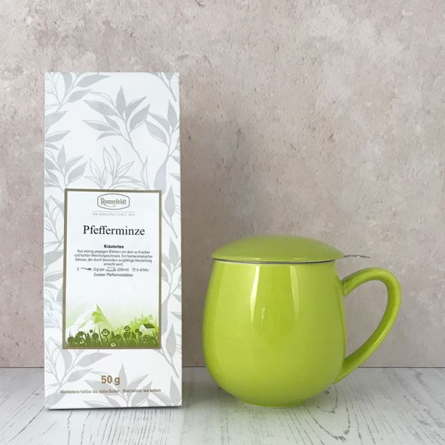 Herbal Tea & Mug White Gift Set