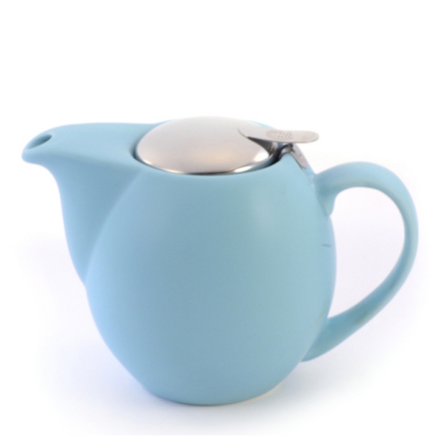 Zaara Porcelain Teapot Matt Sky Blue 0.9L