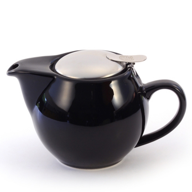 Zaara Porcelain Teapot Black 0.5L