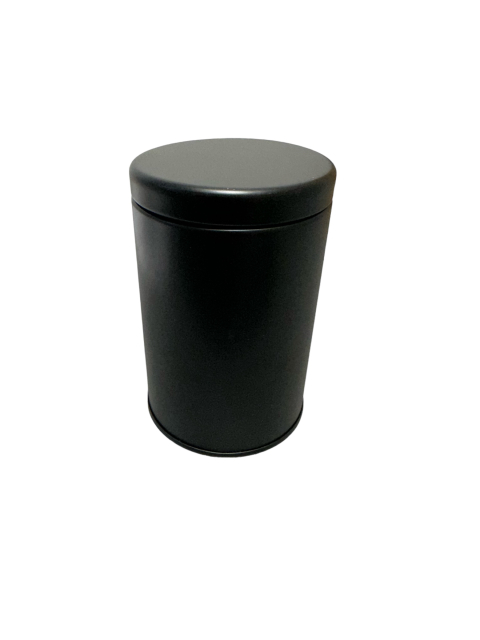 Tubular Tea Caddy Plug Lid Black 100g