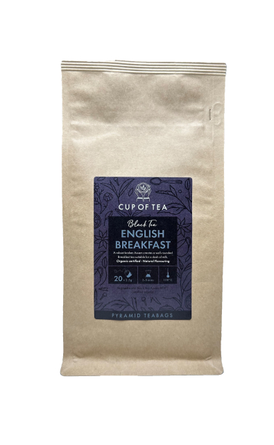 English Breakfast Organic Premium Pyramid Teabags