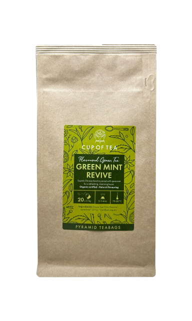 Green Mint Revive Organic Premium Pyramid Teabags