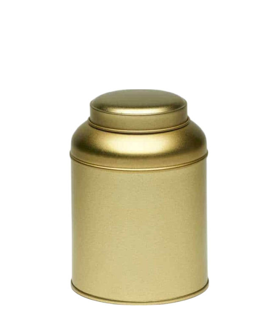 Dome Gold Double Lid Tea Caddy 250g