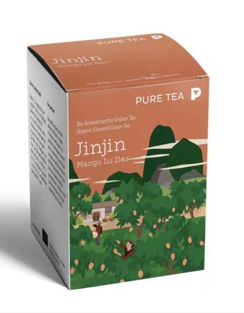 Pure Tea JinJin Mango Lu Dao Organic Green Teabags