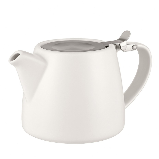 Liora Ceramic Teapot Glossy White 0.5L