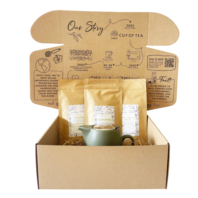 Green Tea & Teapot Gift Box