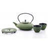 Xilin Cast Iron Teapot Set Green Teapot & Cups 0.8L