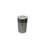 Tubular Tea Caddy Double Lid Silver 75g