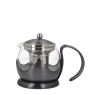 La Cafetière Glass Teapot with Infuser Black 1.2L