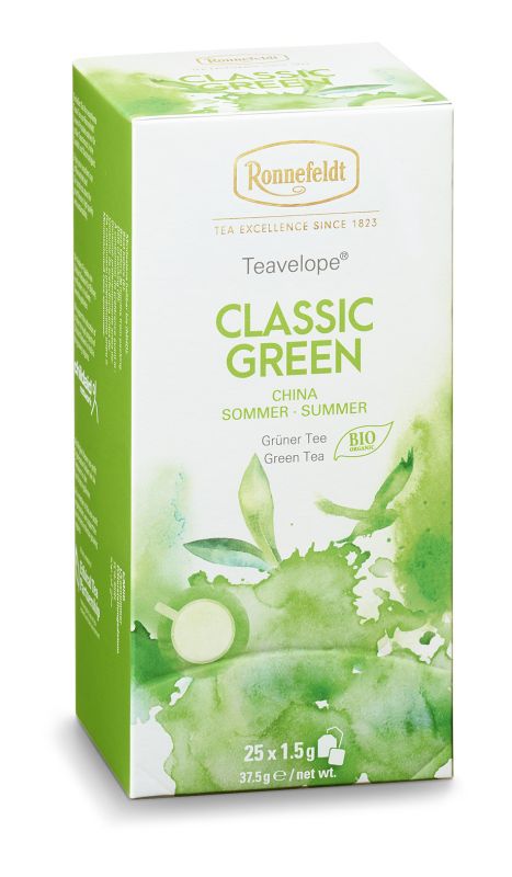 Teavelope Classic Green Organic teabags