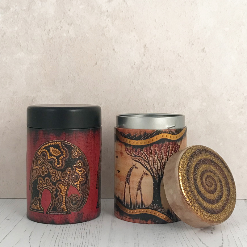 Africa Tea Caddy 