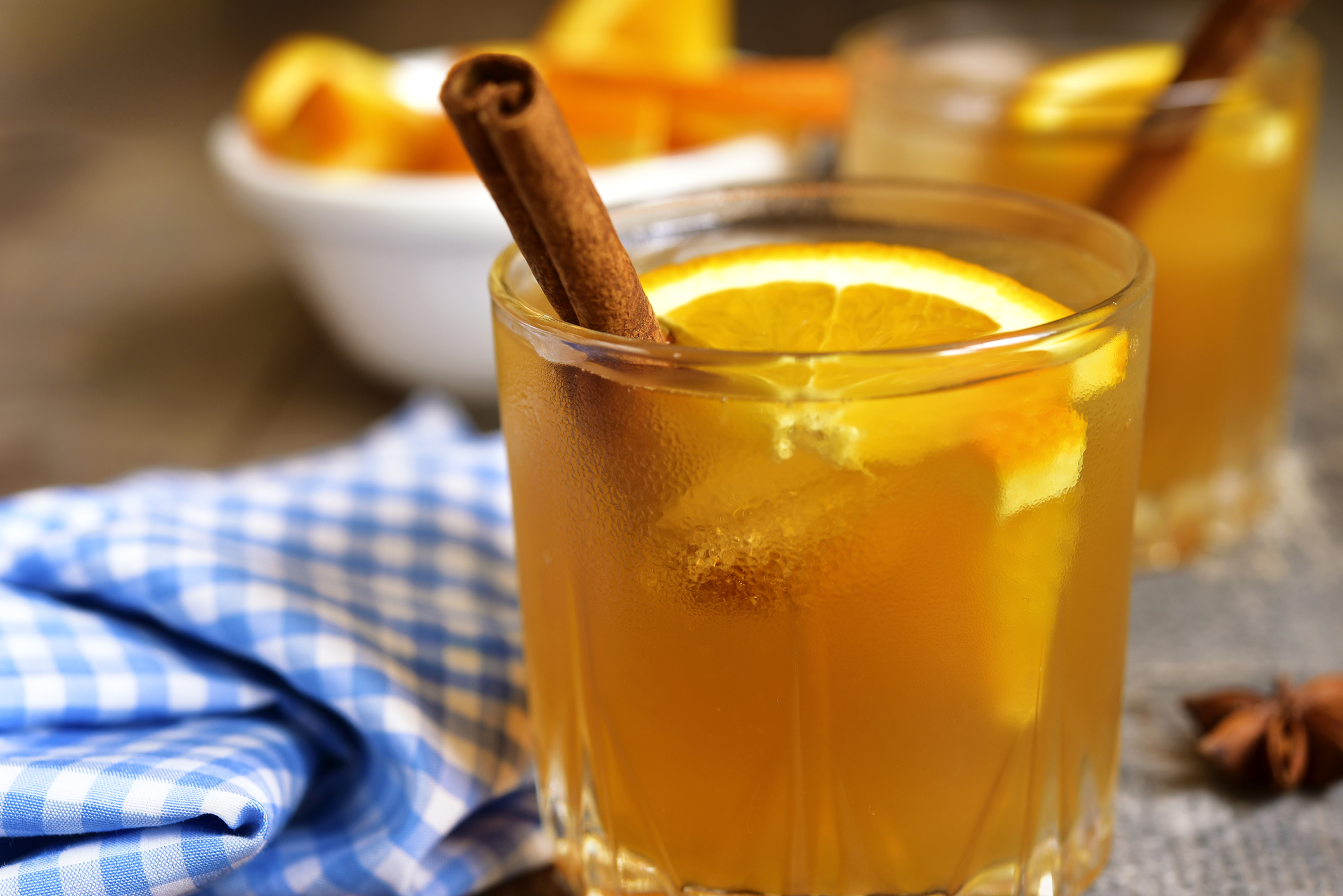 Ginger Orange Cinnamon Iced Tea Coclktail