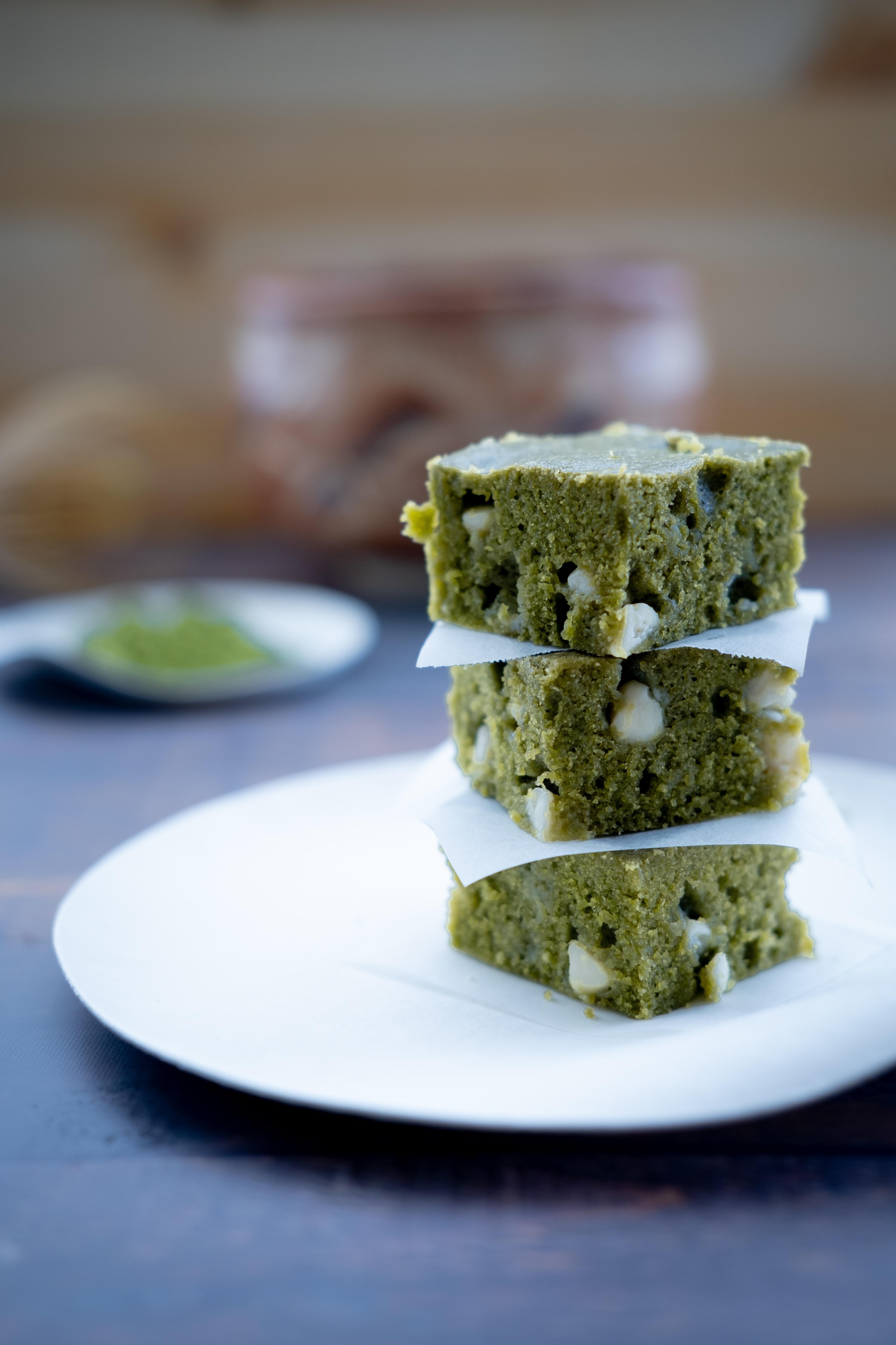 Matcha White Blondies