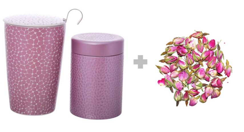 Stones Teaeve + Tea Caddy Lilac Light + French Rosebud loose leaf tea